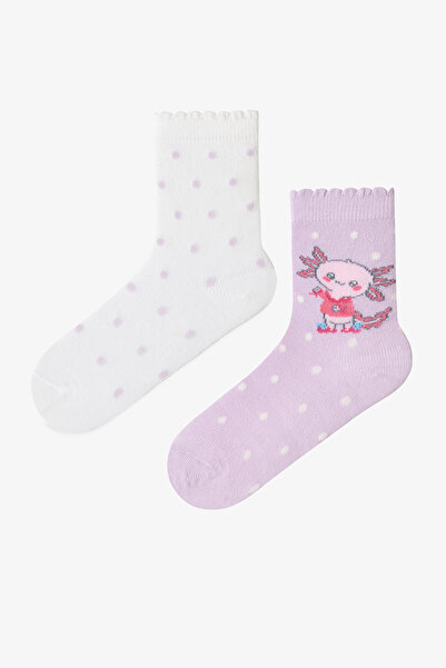 Penti Lilac Girl's Lilac Axolot 2-Piece Socks