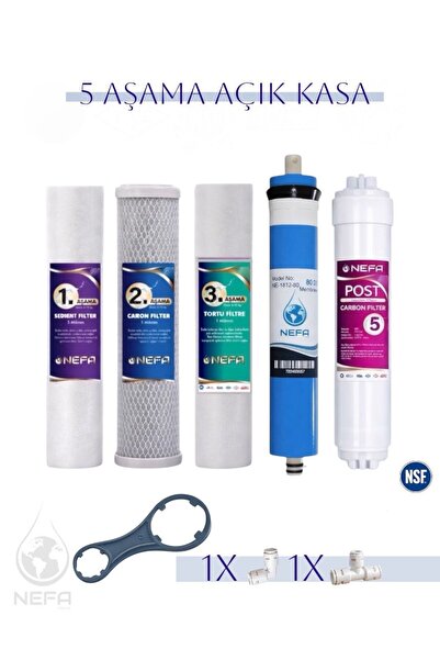 Nefa Açık Kasa Su Arıtma ve İhlas Aura Cebilion -Compact Model- Uyumlu 5'Li F...