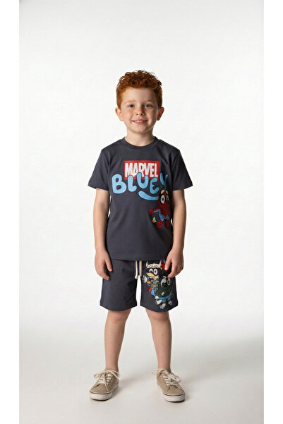 Booni Jooni Marvel Bluey Shorts Set