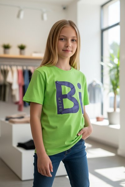 Minimoda Kids Girl's Printed Accessory Tshirt