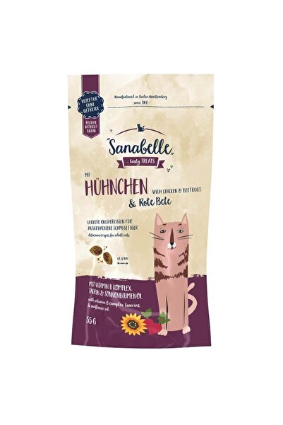 Sanabelle Tavuklu Ve Pancar Dolgulu Kedi Ödülü 55 gr