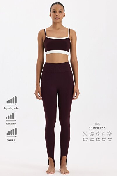 COMEUP Füzo Toparlayıcı Tayt Burgundy
