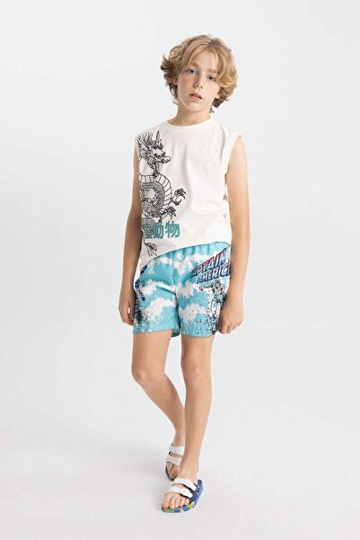 DeFacto Marvel Avengers Deniz Şortu Erkek Çocuk C3670A824HS