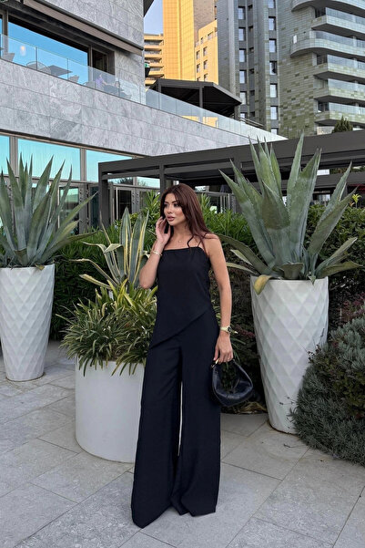 SUMEF Set dublu cu bretele pentru femei – Set pantaloni bluză elegant și conf...