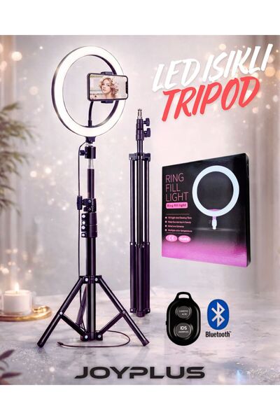 joyplus 10"inç Ring Light Youtuber Tiktok Çekim Işıklı Telefon Tutucu+Tripod ...