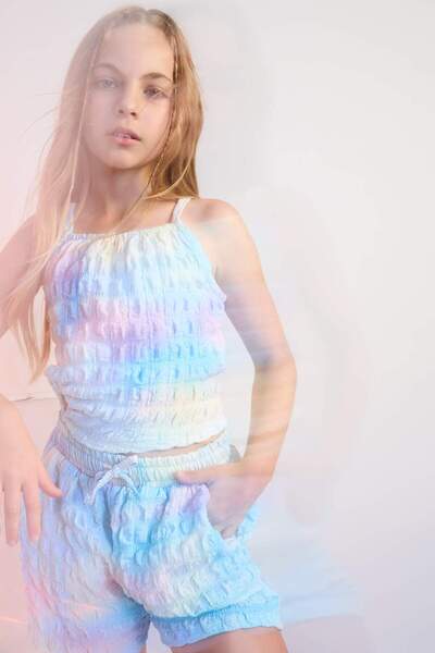 DeFacto Ruffled Collar Colorful Undershirt for Girls C9792A824Hs