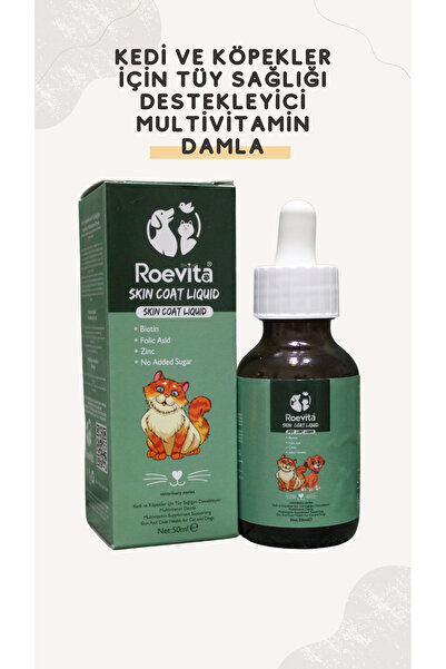 Kedi ve Köpekler için Tüy Sağlığı Destekleyici Multivitamin Damla 50 ml
