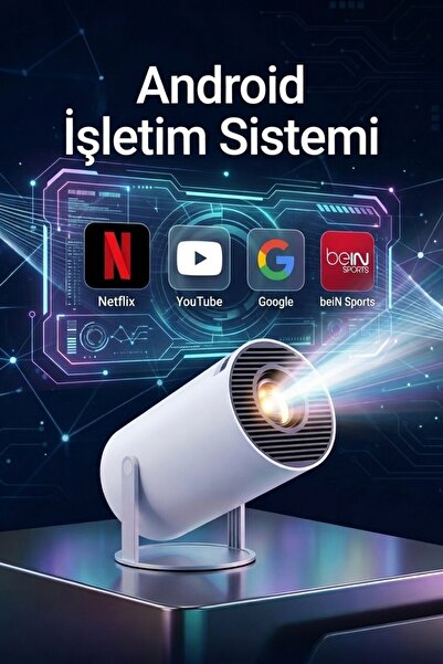 Universal Hy-300 Taşınabilir Mini Projeksiyon Cihazı – HD LED Ev Sinema Proje...