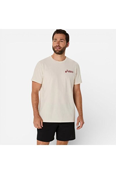 Asics CHEST LOGO SS TEE Erkek Krem Kısa Kollu Tshirt 2031E659-201