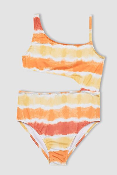 DeFacto Desenli Mayokini Kız Çocuk B7009A824SM