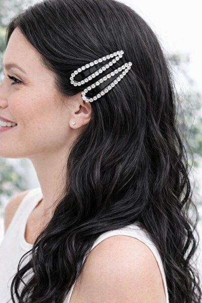 New Obsessions Set de 2 catarame strălucitoare cu piatră mare