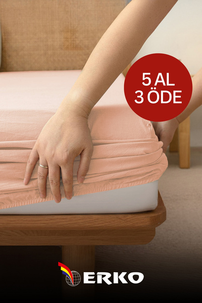 Erko Dört Mevsim 100% bumbac pieptănat cearșaf de pat elastic pentru o singur...