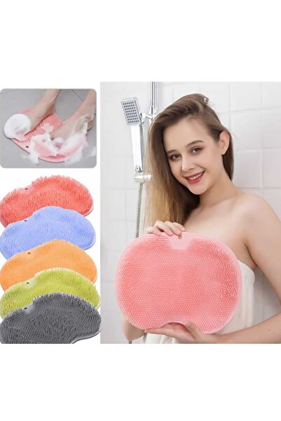 Dalian Home Vantuzlu Silikon Banyo Fırçası Ayak Masaj Pedi Sırt Kesesi Vücut ...