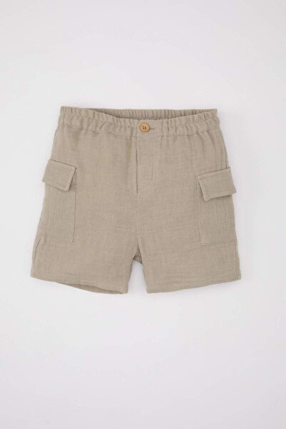 DeFacto Baby Boy Flared Cotton Shorts C3419A524Sm