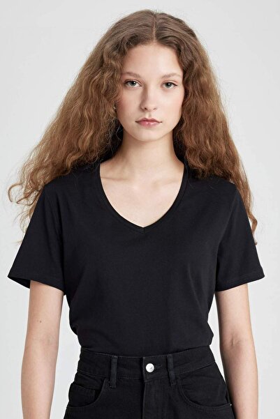 DeFacto Regular Fit Kısa Kollu Hamile Tişört N1670AZ24SP