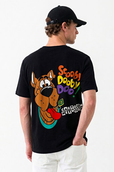 BookOrBook تيشيرت سكوبي دو مطبوع من الخلف، مصنوع من القطن بنسبة 100%، للبالغي...