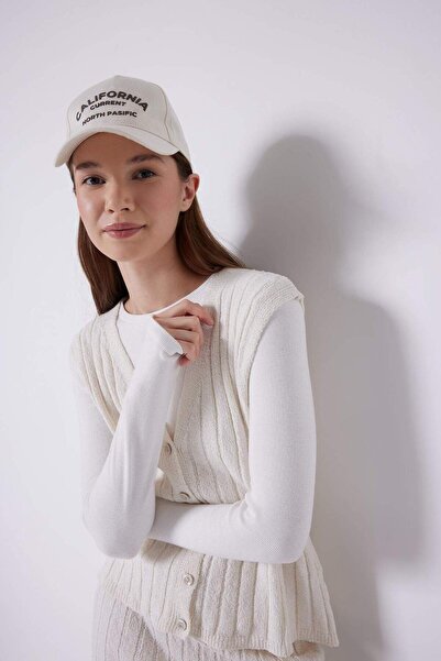 DeFacto Unisex Cotton Piece Cap Hat B7805Ax24Sm