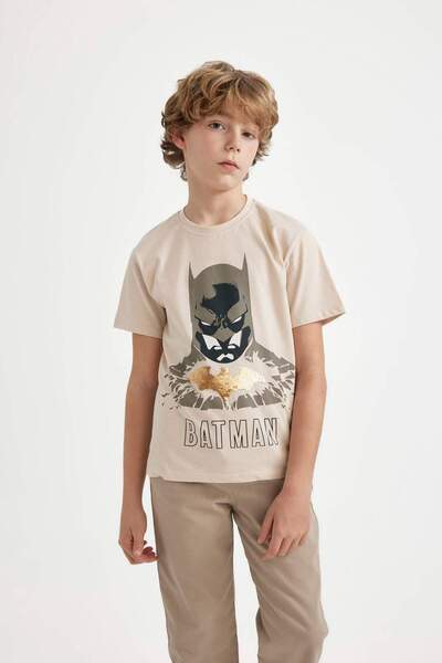 DeFacto Dečaci Batman okrugla kragna majica kratkih rukava C1431A824SM