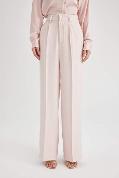 DeFacto Wide Leg Wysoki stan Szerokie nogawki Spodnie z kieszeniami A1138AX24SM