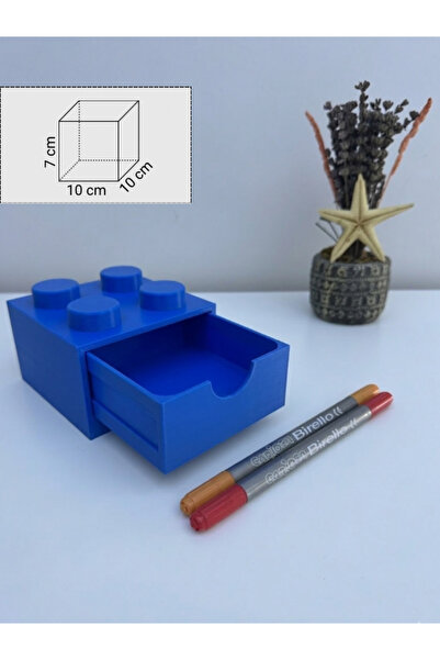 Teknovagroup صندوق تخزين مزخرف بتصميم لعبة بناء صغير الحجم 2 × 2 لتنظيم سطح ا...