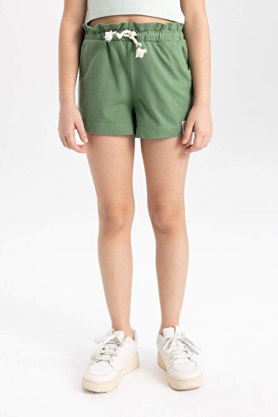 DeFacto Beli Bağcıklı Şort Kız Çocuk A2455A824HS