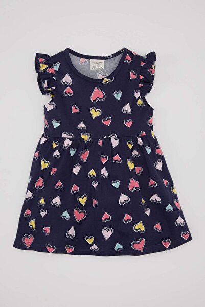 DeFacto Baby Girl Patterned Sleeveless Dress A0136A524SM