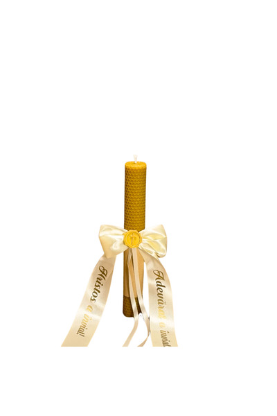 Dapis Transilvania Lumânare din ceară strălucitoare H26 D 3,5 cm