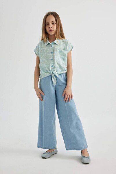 DeFacto Pantaloni din denim cu croială largă pentru fete B4951A824SM