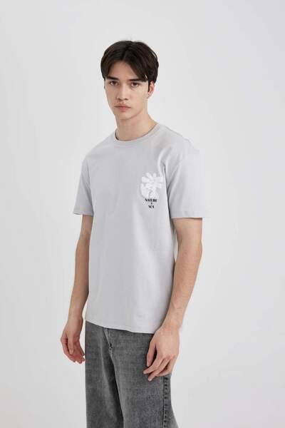 DeFacto Μπλουζάκι με κοντό μανίκι με κανονική εφαρμογή C2083AX24SM