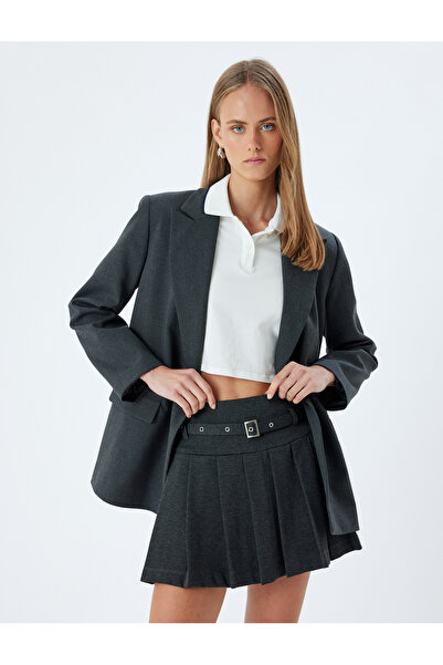 Koton Μίνι φούστα με πλισέ με λεπτομέρεια ζώνης