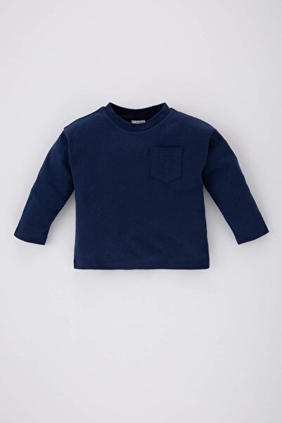 DeFacto Baby Boy Crew Neck Long Sleeve T-Shirt B7004A524Sp