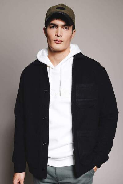 DeFacto Regular Fit Soft Fleece Inside K Melton Long Sleeve Shirt B6945Ax23Wn