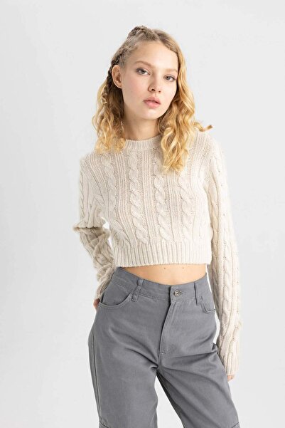 DeFacto Coool Regular Fit Crew Neck Sweater B1750Ax23Wn