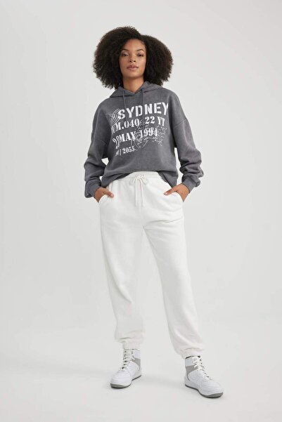 DeFacto Pantaloni de sport Jogger groși, cu potrivire standard, talie, picioa...