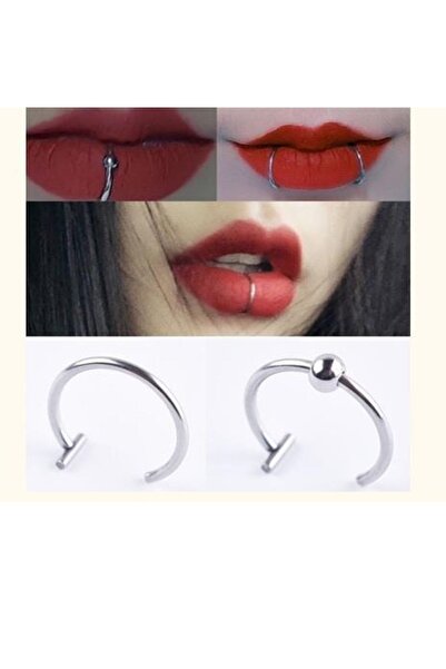 oldskoolbutik Çelik Halka Dudak Sıkıştırma Piercing
