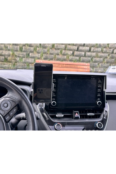 Opia Kristal Toyota Corolla 2019-2022 ekran üstü telefon tutucu aparatı ve Te...