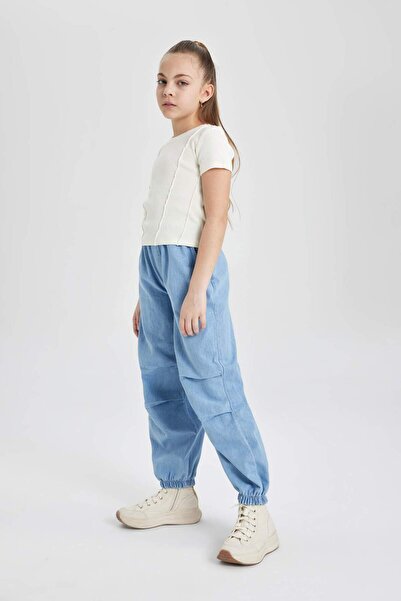 DeFacto Girl's Parachute Jogger Pants Leg Jean Pants A6234A823Au