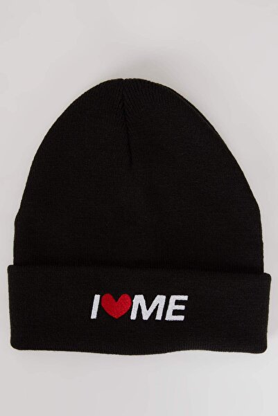 DeFacto Women's I Love Me Knitwear Beanie B8318Ax23Wn