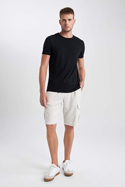 DeFacto Relax Fit Cotton Bermuda Shorts A1535Ax23Sm
