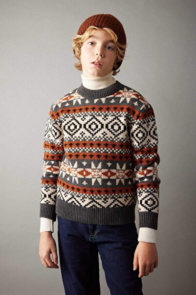 DeFacto سترة تريكو برقبة دائرية للأولاد B0468A823WN