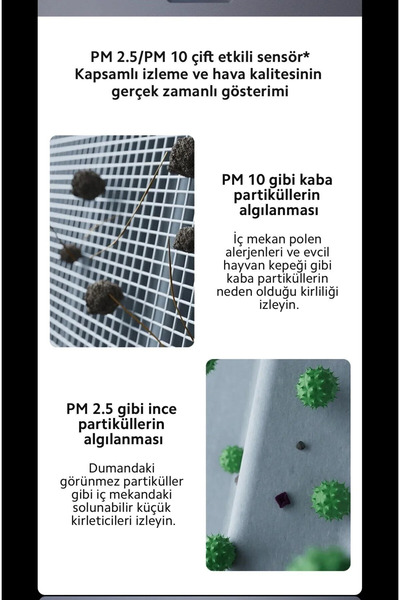 Xiaomi Akıllı Sensörlü Hava Temizleme