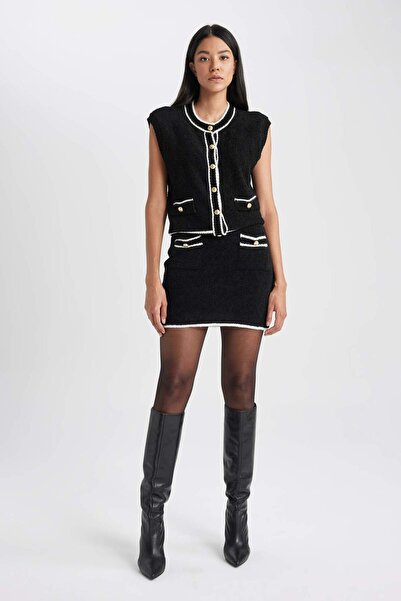 DeFacto Dopasowana sukienka mini A7850AX23WN