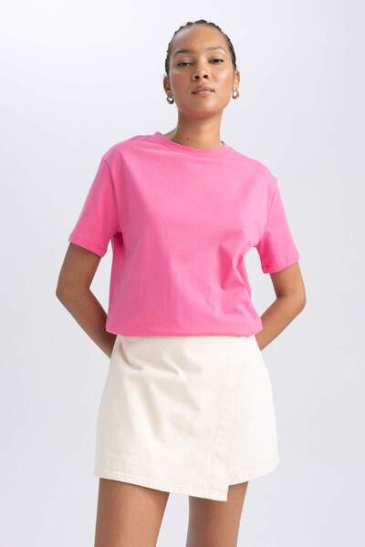 DeFacto Κοντομάνικο μπλουζάκι κανονικής εφαρμογής B0642AXNS