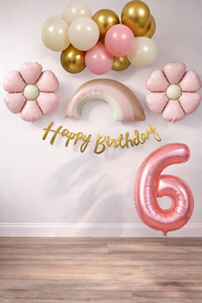 Patladı Gitti مجموعة عيد ميلاد طفلة ريترو بعمر 6 سنوات تحت عنوان ديزي