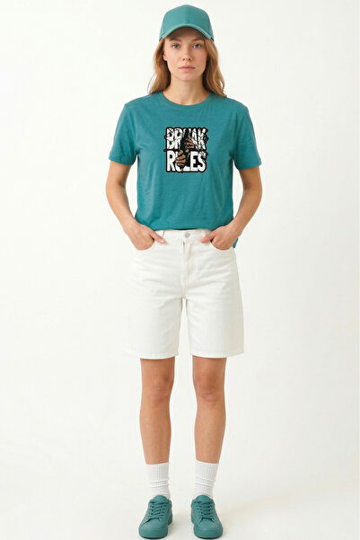 BookOrBook تي شيرت Break Rules مصنوع من القطن الثقيل بنسبة 100% عالي الجودة م...