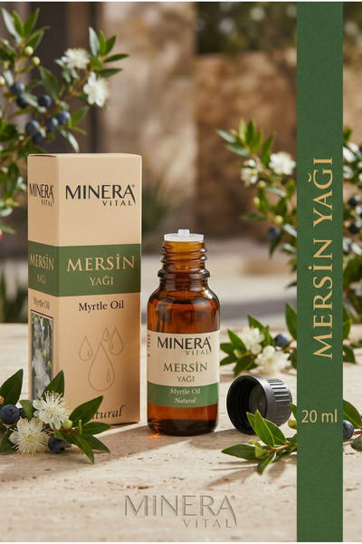 MİNERA VİTAL Mersin Yağı 20 ml (Myrtle Oil) Damlalıklı Cam Şişe