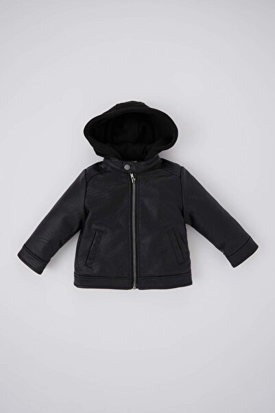 DeFacto Erkek Bebek Su İtici Kapüşonlu Mont A2220A523AU