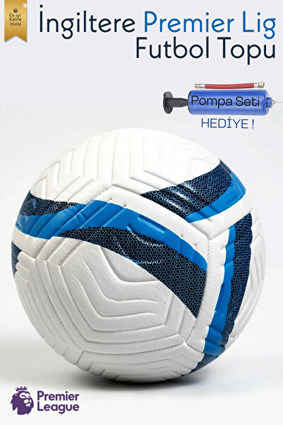 Hsport Premier Lig Dikişli Halısaha ve Çim Zemine Uygun Sert Futbol Topu Topr...