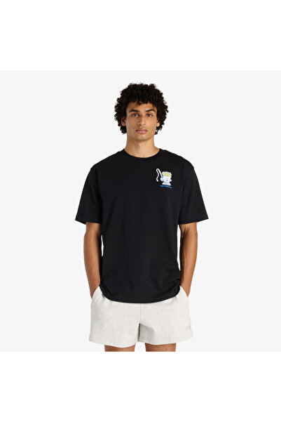 New Balance Fish and Chips Erkek Siyah T-Shirt