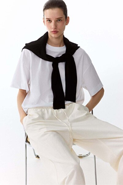 H&M Linen-blend trousers